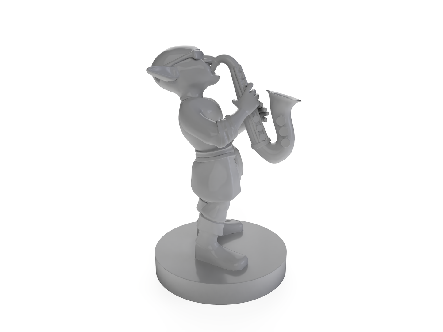 Goblin Bard Saxophone Tabletop DND Gaming Miniature