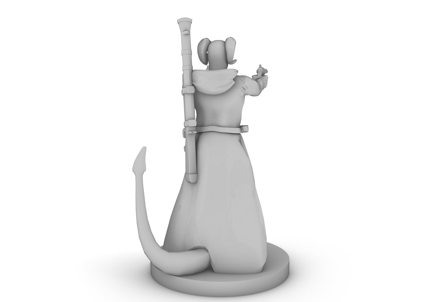 Tieflng Gunslinger two Pistols Male Tabletop DND Gaming Miniature