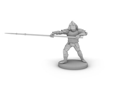 Ape Folk Lance Fighter Tabletop DND Gaming Miniature