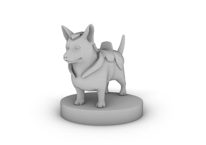 Battle Corgi Tabletop DND Gaming Miniature