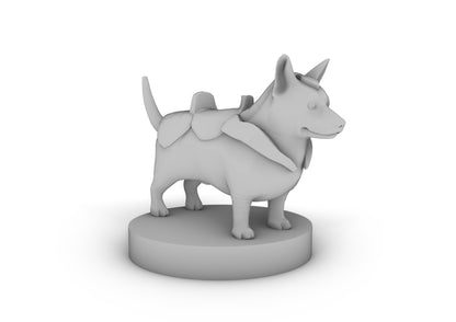 Battle Corgi Tabletop DND Gaming Miniature