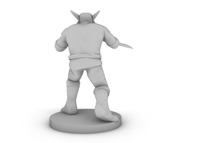 Bugbear Male Monk Tabletop DND Gaming Miniature