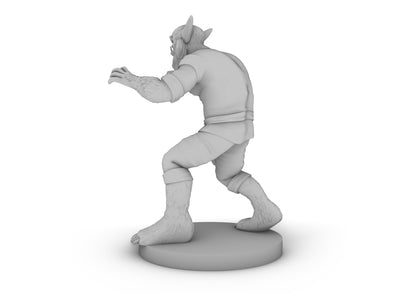 Bugbear Male Monk Tabletop DND Gaming Miniature