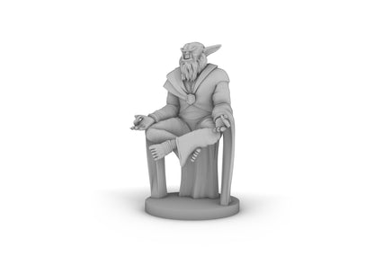 Bugbear Male Monk Meditating Tabletop DND Gaming Miniature