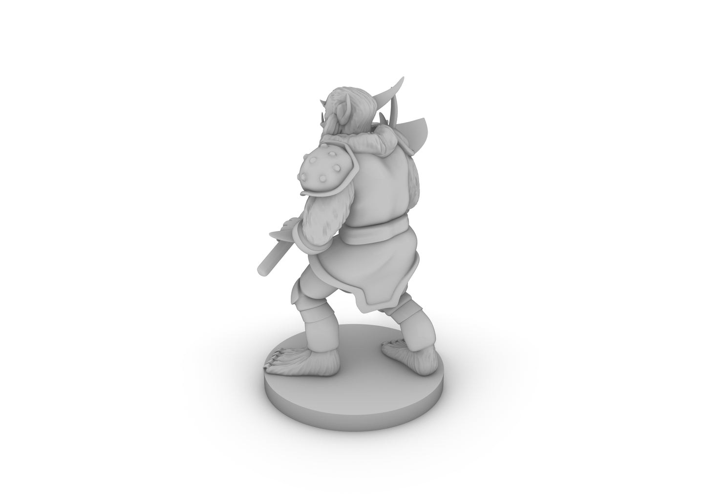 Bugbear with Axe Tabletop DND Gaming Miniature