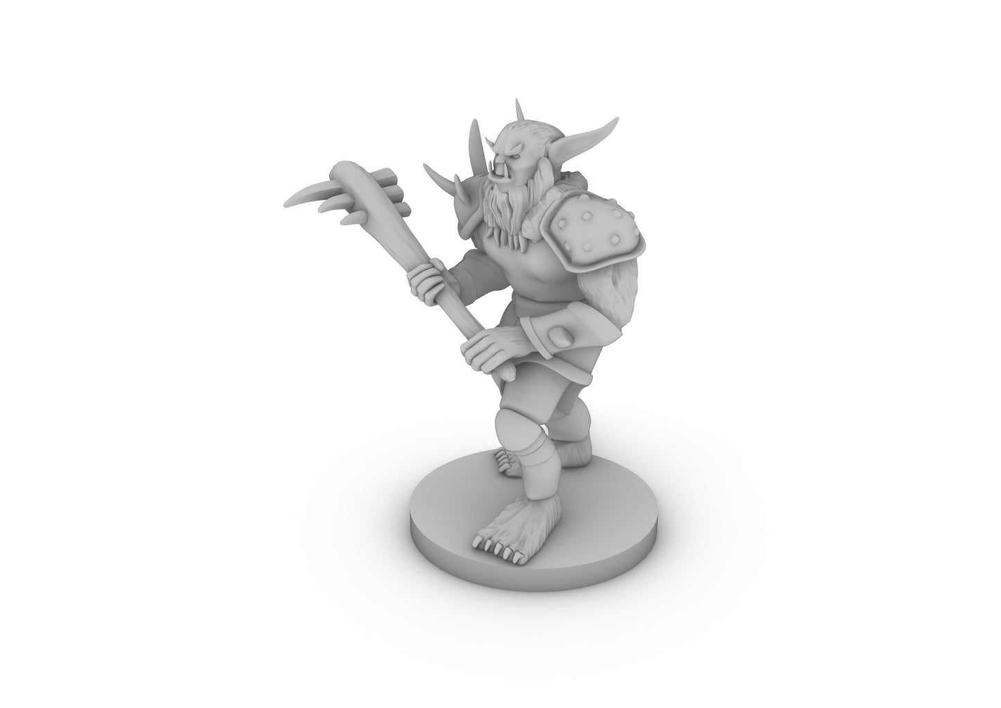 Bugbear With Club Tabletop DND Gaming Miniature