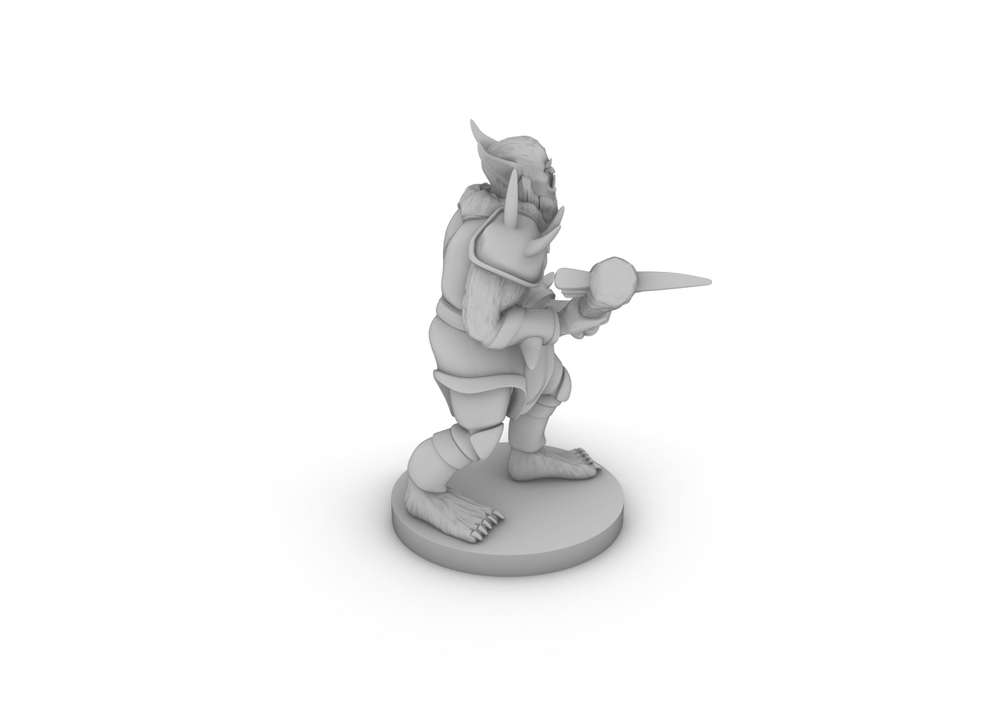 Bugbear With Club Tabletop DND Gaming Miniature