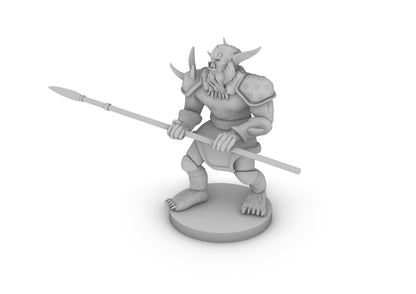 Bugbear with Lance Tabletop DND Gaming Miniature