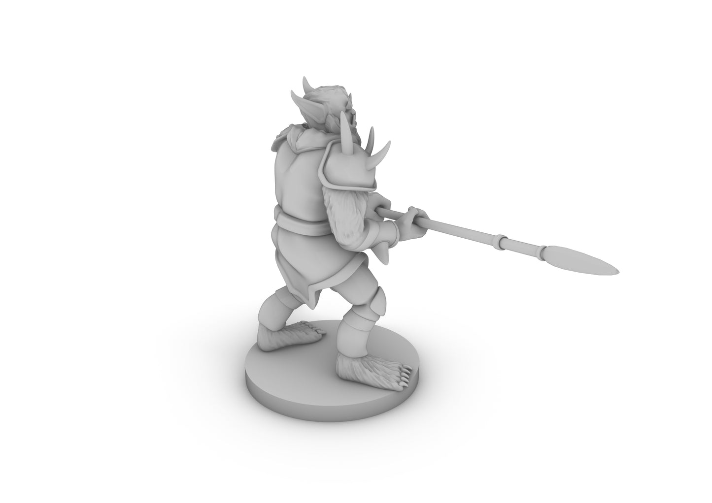 Bugbear with Lance Tabletop DND Gaming Miniature