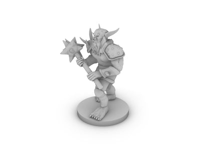 Bugbear with Morningstar Tabletop DND Gaming Miniature