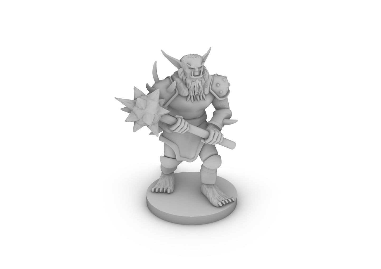 Bugbear with Morningstar Tabletop DND Gaming Miniature