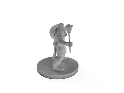 Cleric of Battle with Mace Tabletop DND Gaming Miniature