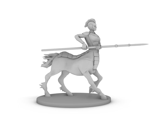 Centaur Female Fighter Tabletop DND Gaming Miniature