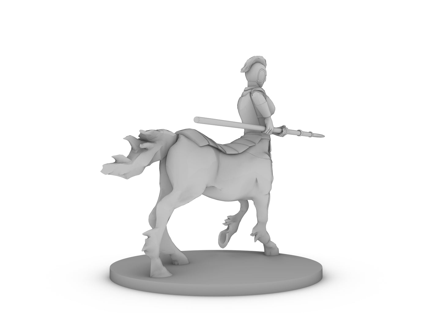 Centaur Female Fighter Tabletop DND Gaming Miniature