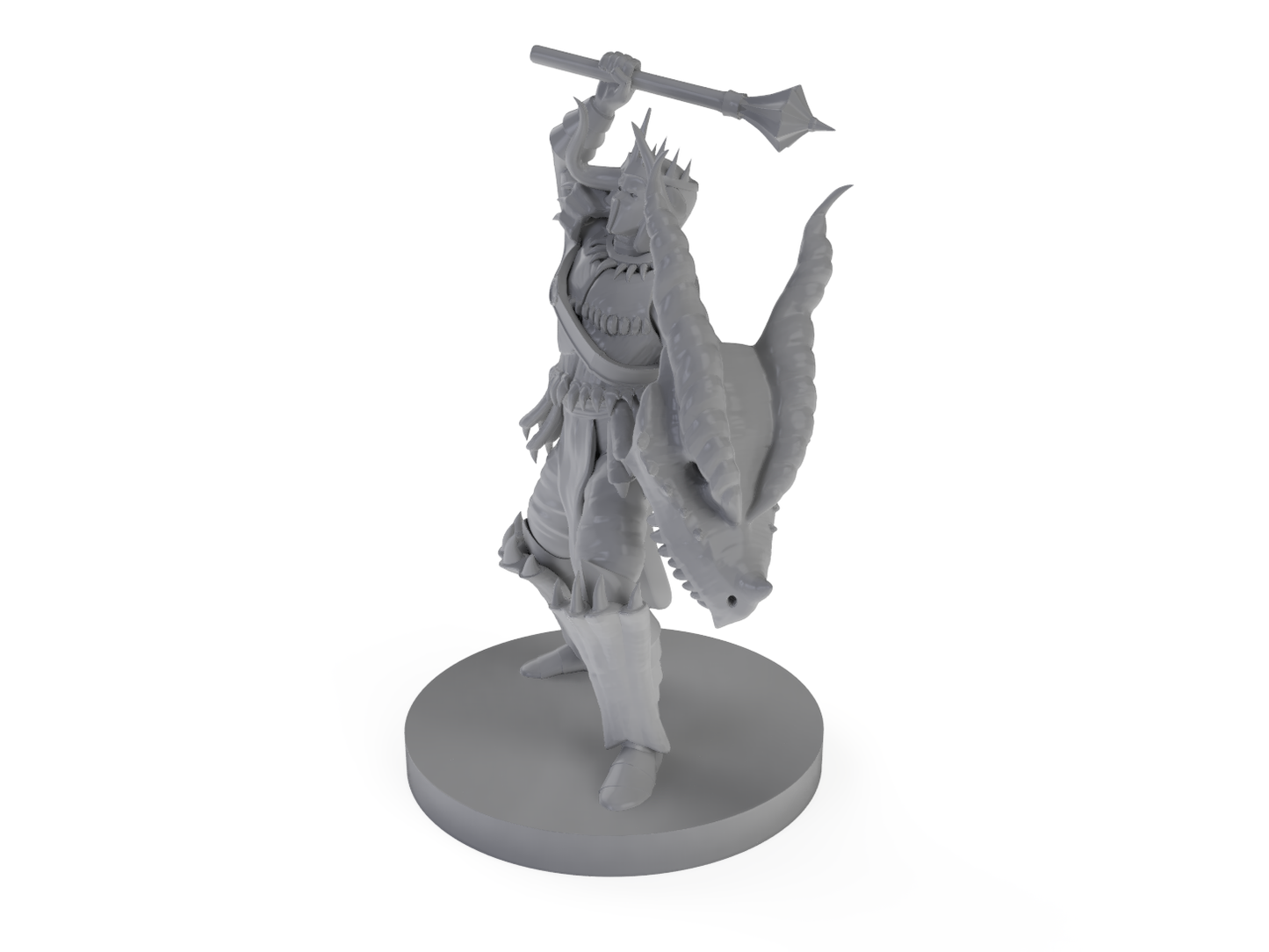 Cleric of Tiamat Tabletop DND Gaming Miniature