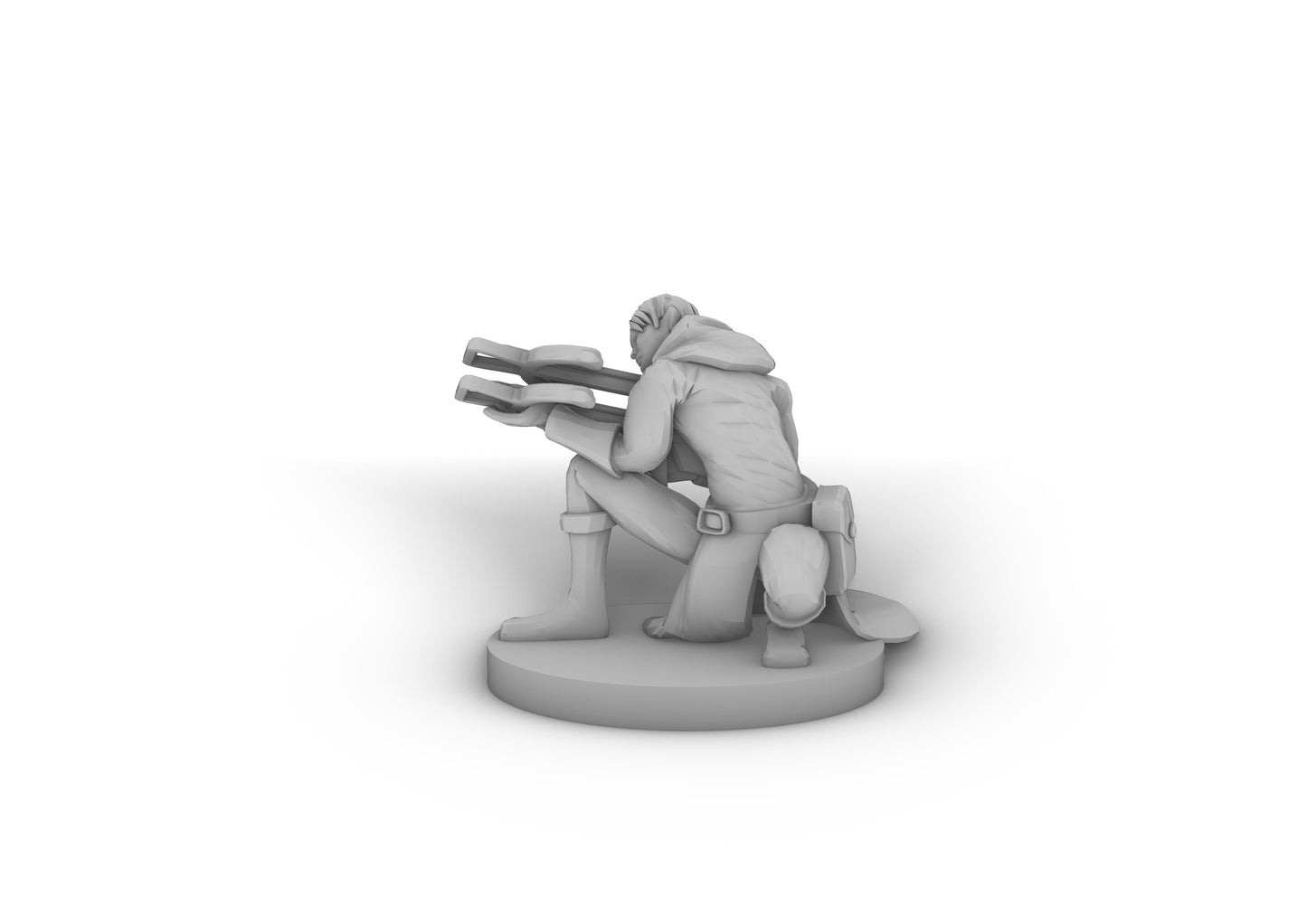 Crossbow Ranger Aiming Tabletop DND Gaming Miniature