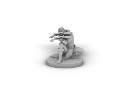 Crossbow Ranger Aiming Tabletop DND Gaming Miniature