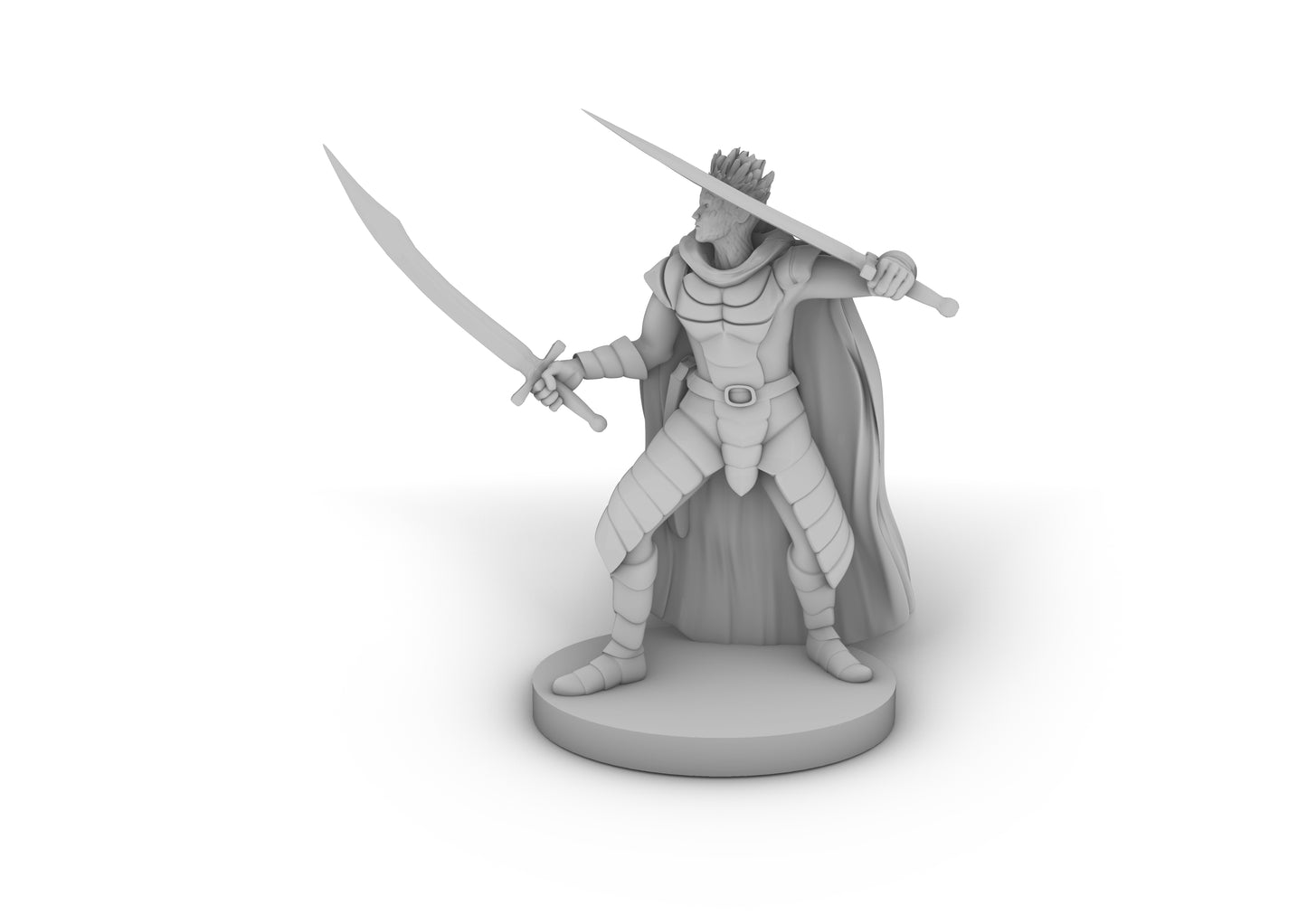 Crystal Folk Duel Wielding Ranger Tabletop DND Gaming Miniature