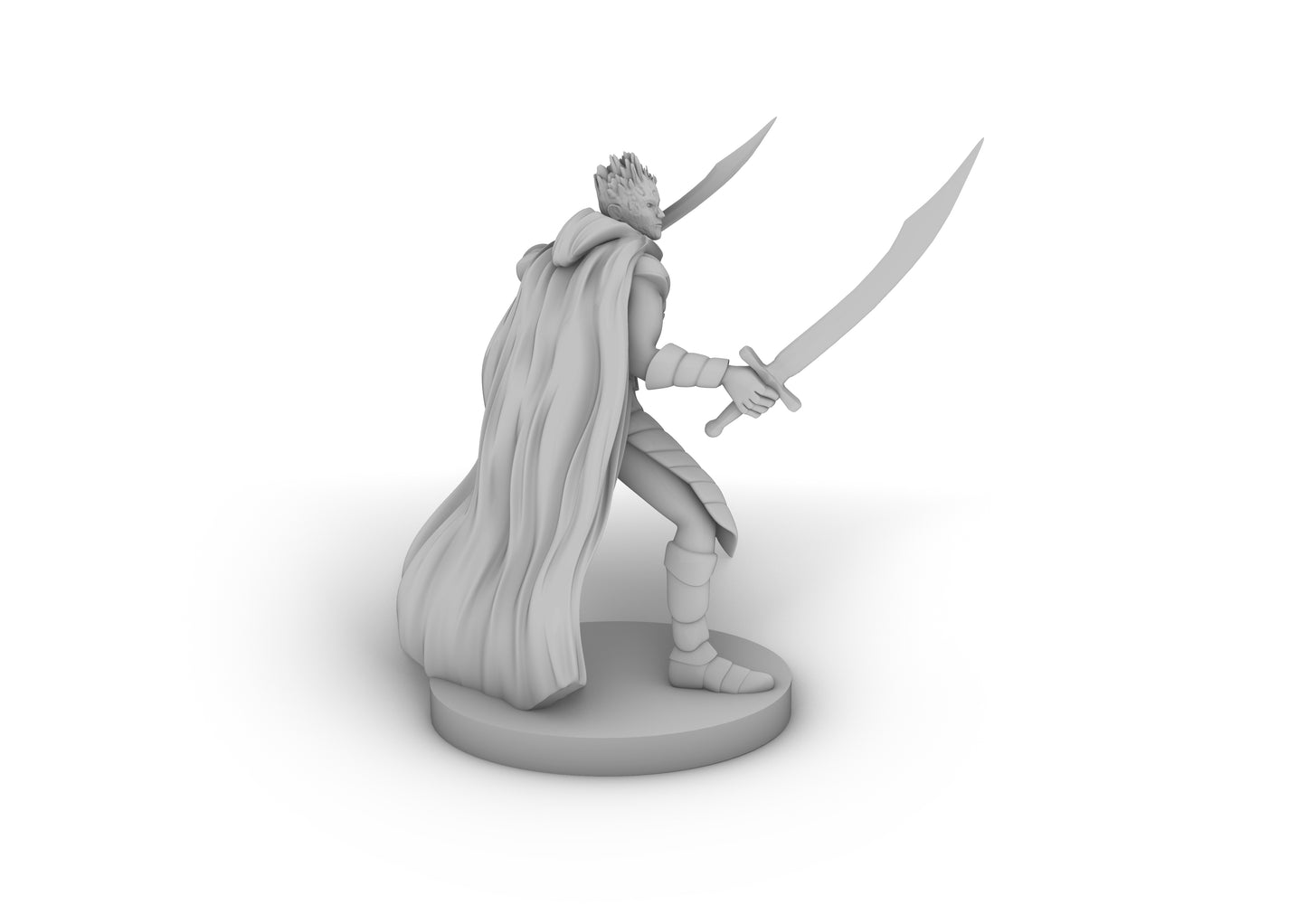 Crystal Folk Duel Wielding Ranger Tabletop DND Gaming Miniature