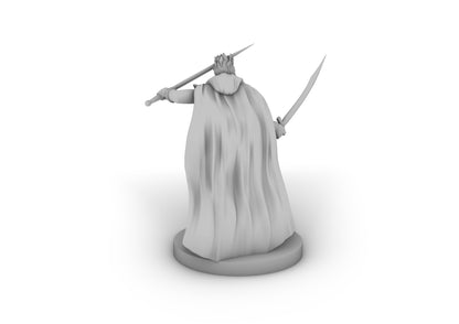 Crystal Folk Duel Wielding Ranger Tabletop DND Gaming Miniature