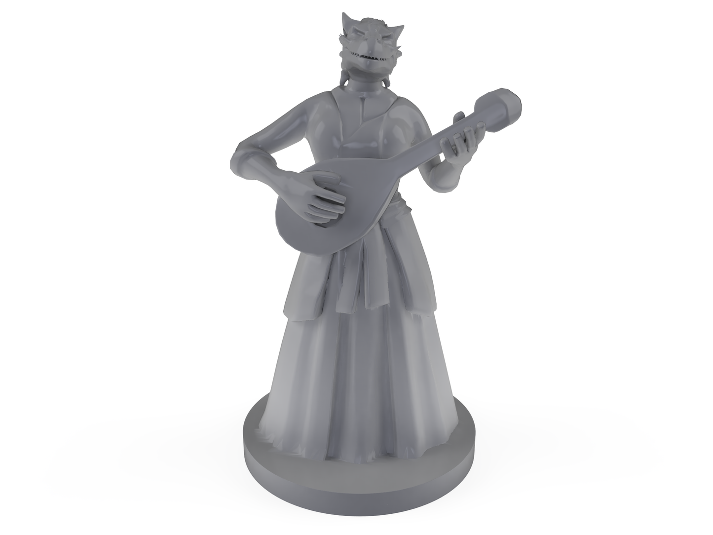 Dragonborn Female Bard Tabletop DND Gaming Miniature