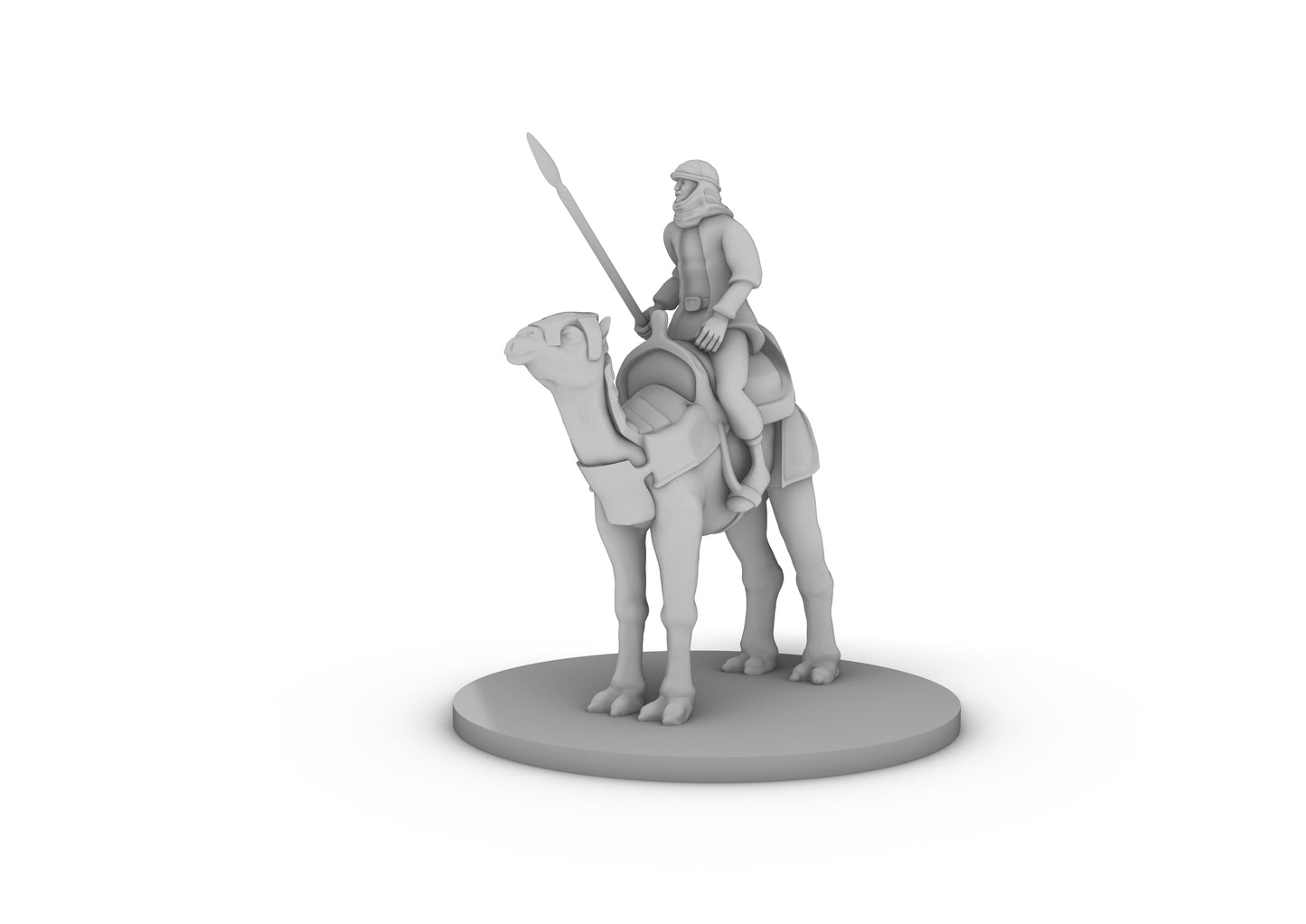 Desert Warrior on Camel Tabletop DND Gaming Miniature