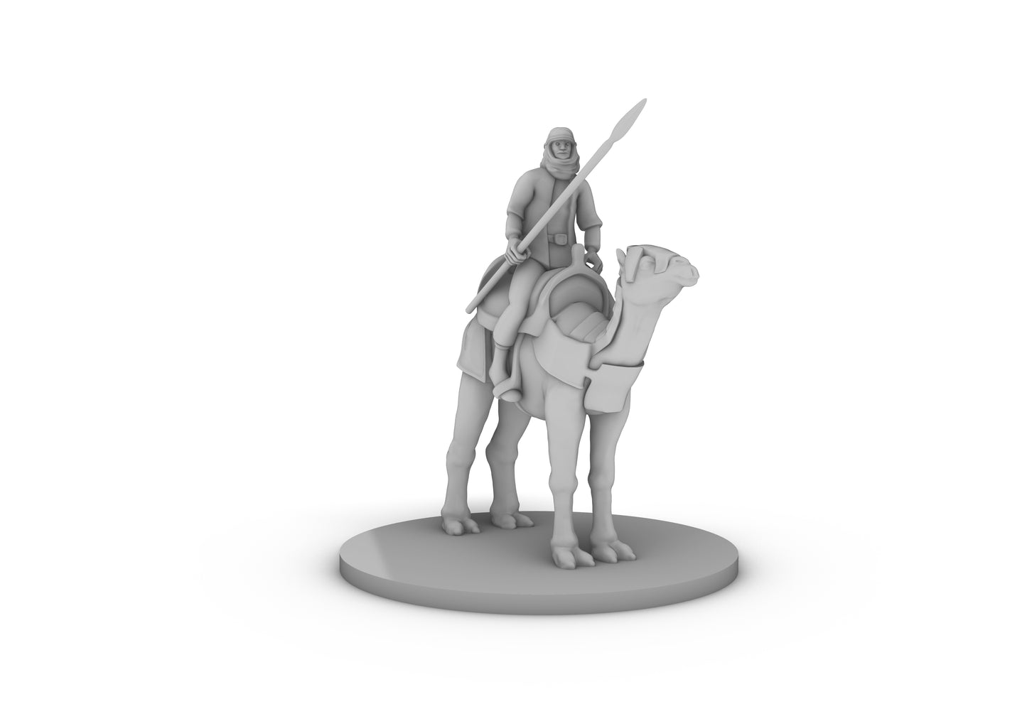 Desert Warrior on Camel Tabletop DND Gaming Miniature