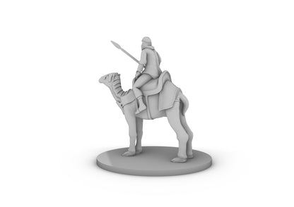 Desert Warrior on Camel Tabletop DND Gaming Miniature