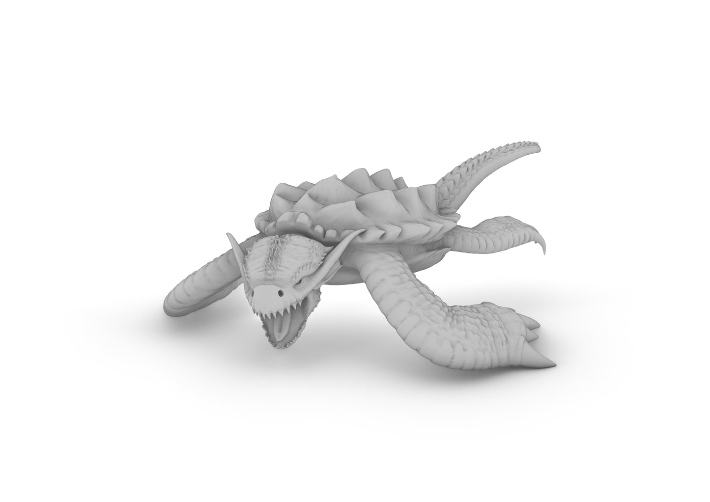 Dragon Turtle Tabletop DND Gaming Miniature