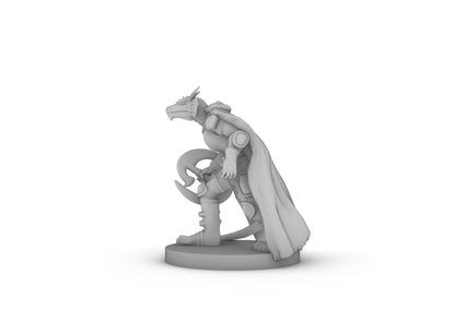 Dragonborn Chkram Fighter Tabletop DND Gaming Miniature