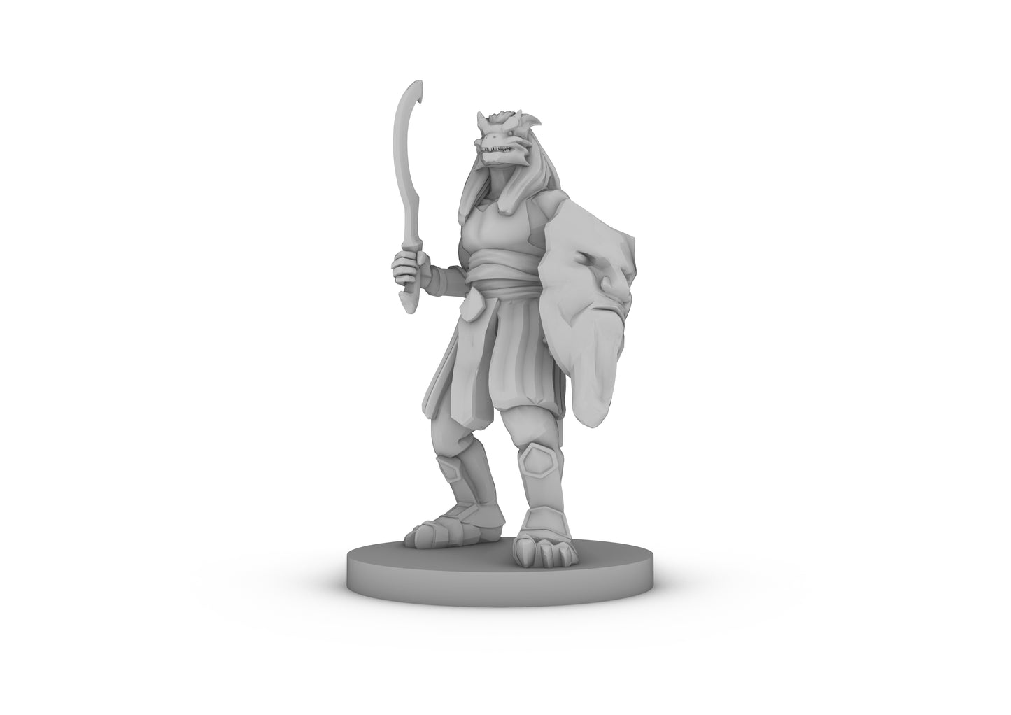 Dragonborn Desert Fighter Tabletop DND Gaming Miniature