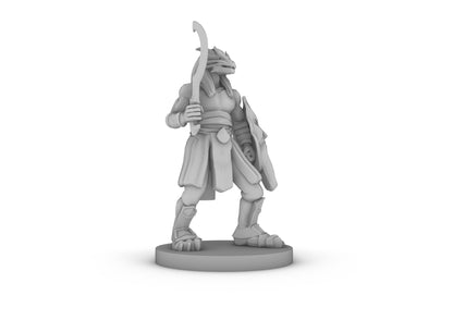 Dragonborn Desert Fighter Tabletop DND Gaming Miniature