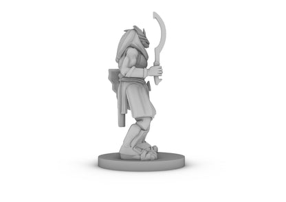 Dragonborn Desert Fighter Tabletop DND Gaming Miniature