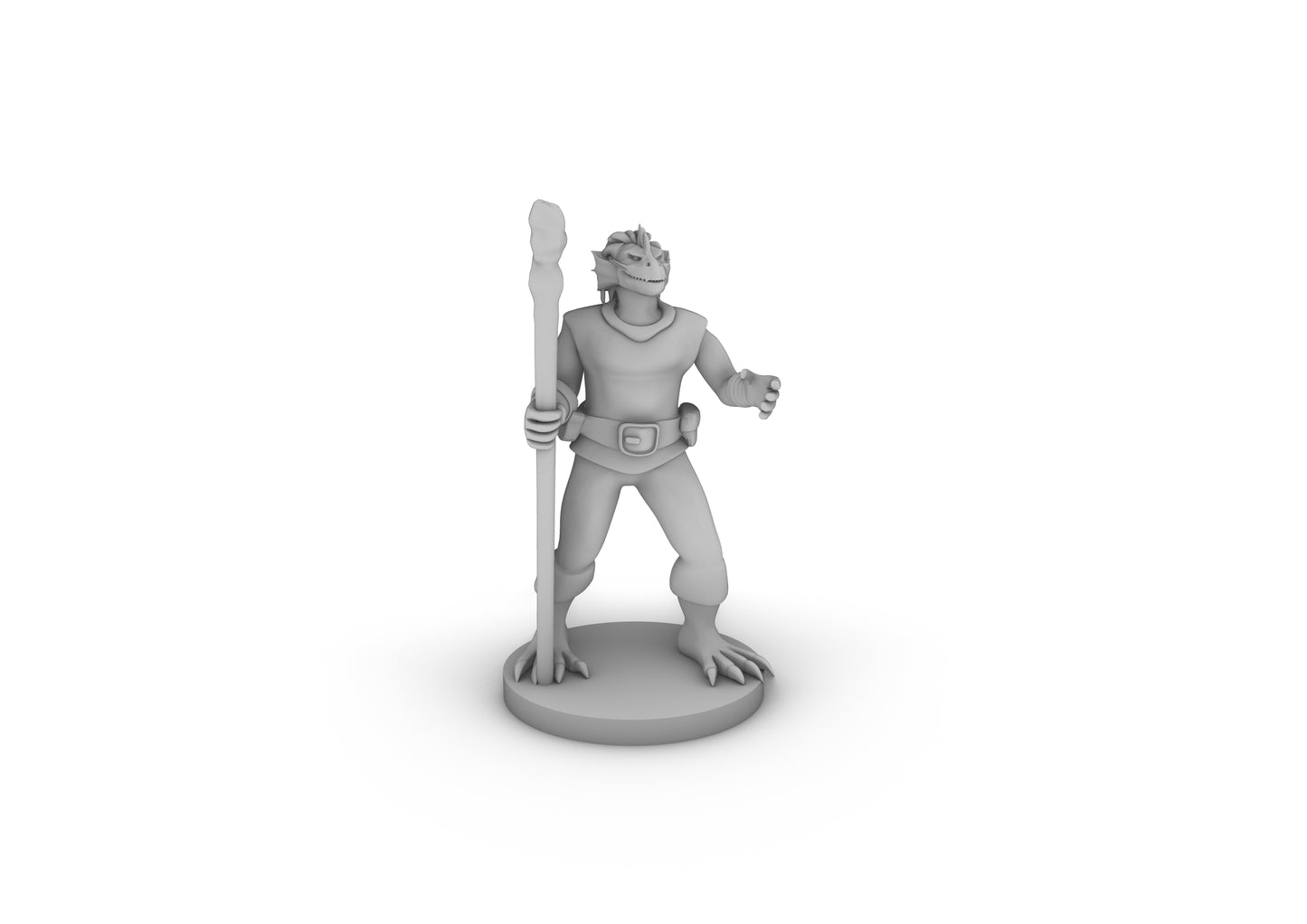 Dragonborn Druid Tabletop DND Gaming Miniature