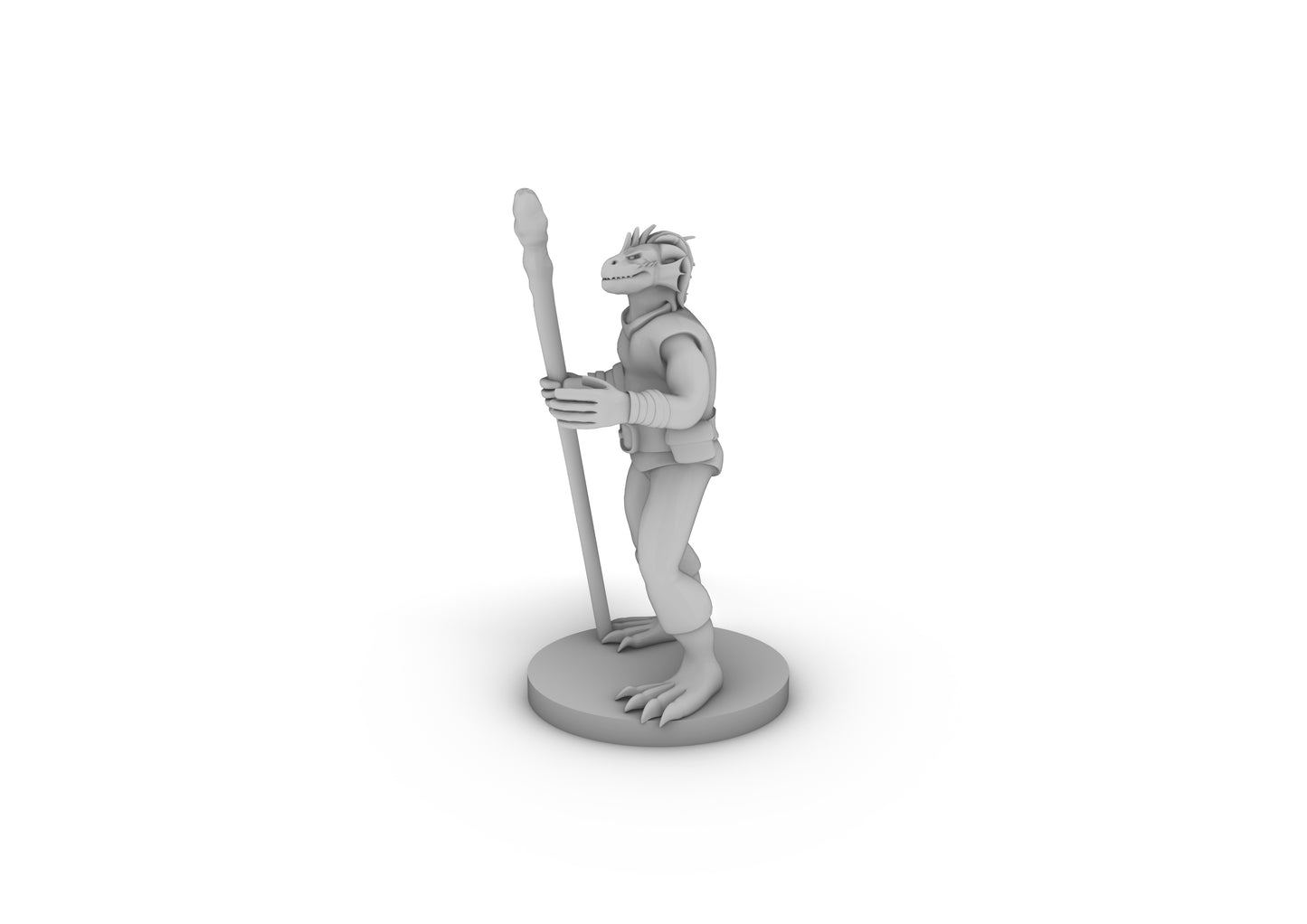 Dragonborn Druid Tabletop DND Gaming Miniature