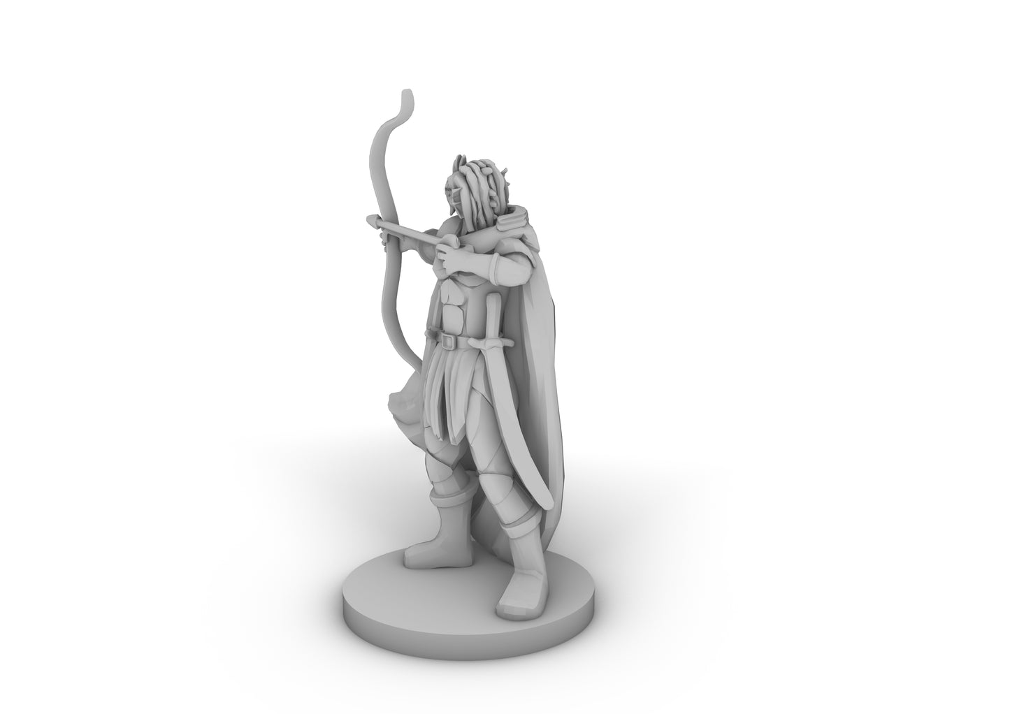 Dragonborn Female Ranger Tabletop DND Gaming Miniature