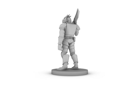 Dragonborn Great Weapon Fighter Tabletop DND Gaming Miniature