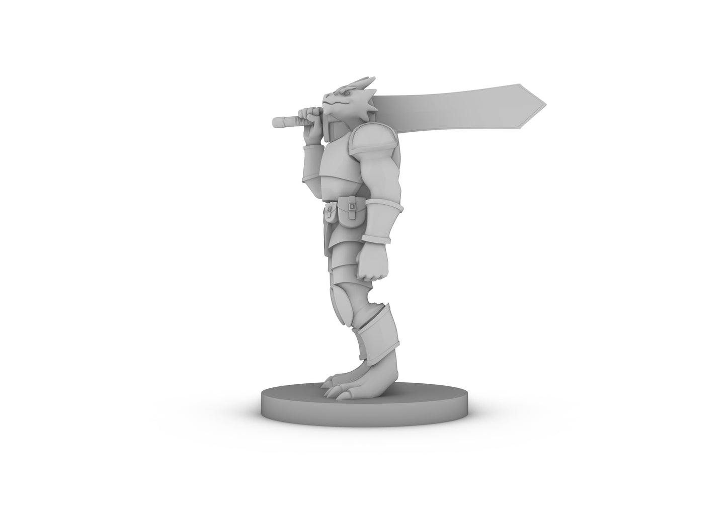 Dragonborn Great Weapon Fighter Tabletop DND Gaming Miniature