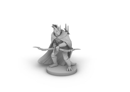 Dragonborn Male Ranger Tabletop DND Gaming Miniature