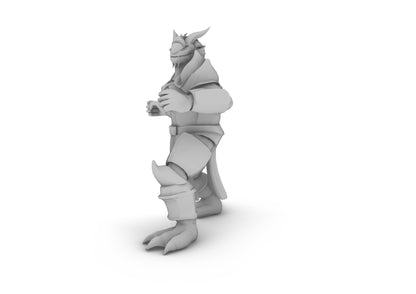 Dragonborn Paladin Body Tabletop DND Gaming Miniature