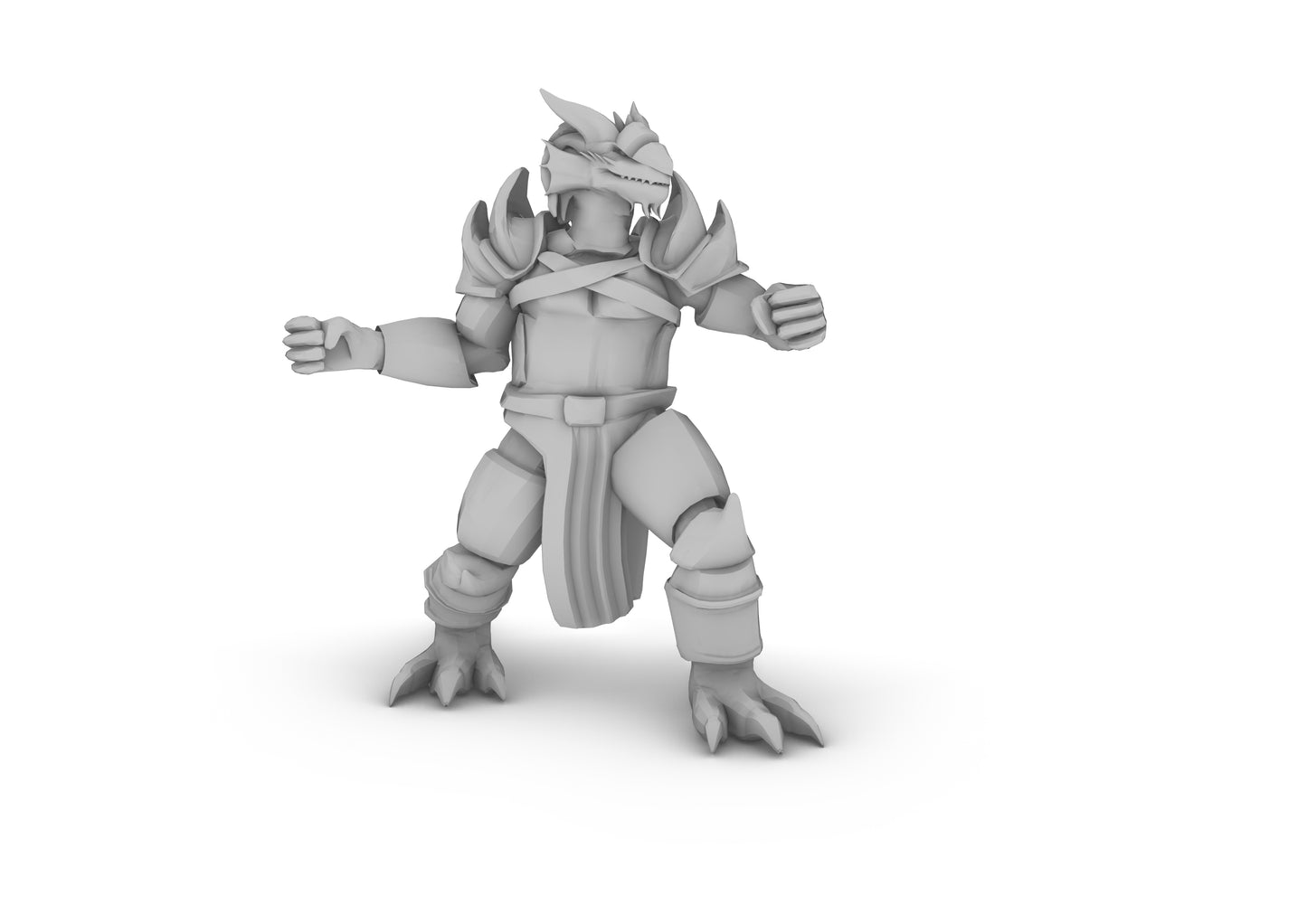 Dragonborn Paladin Body Tabletop DND Gaming Miniature