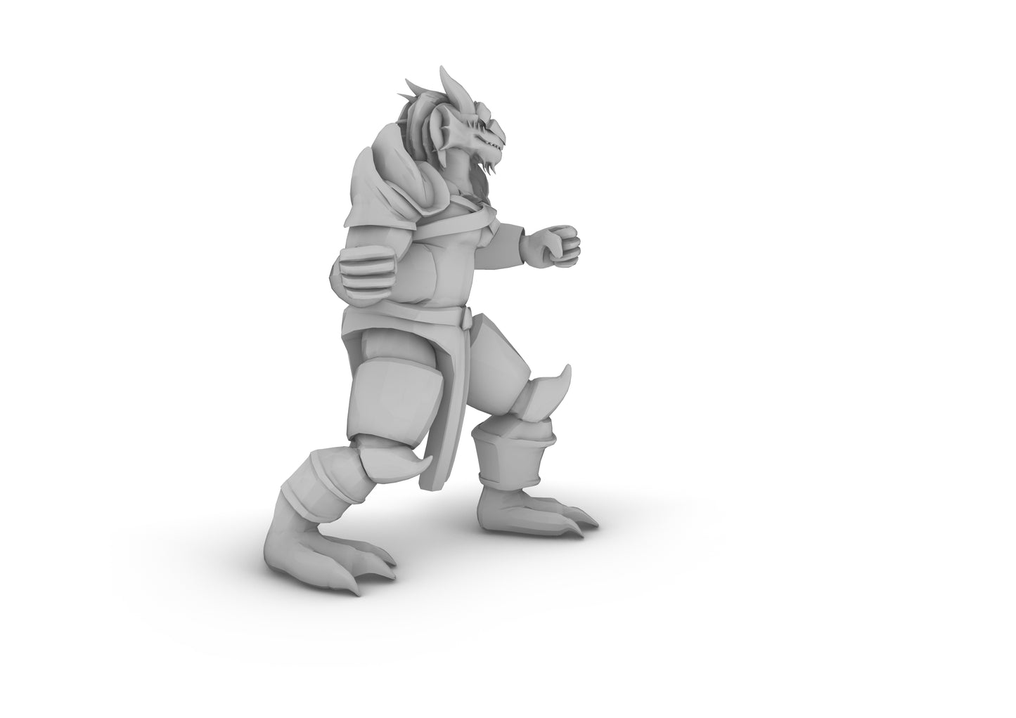 Dragonborn Paladin Body Tabletop DND Gaming Miniature