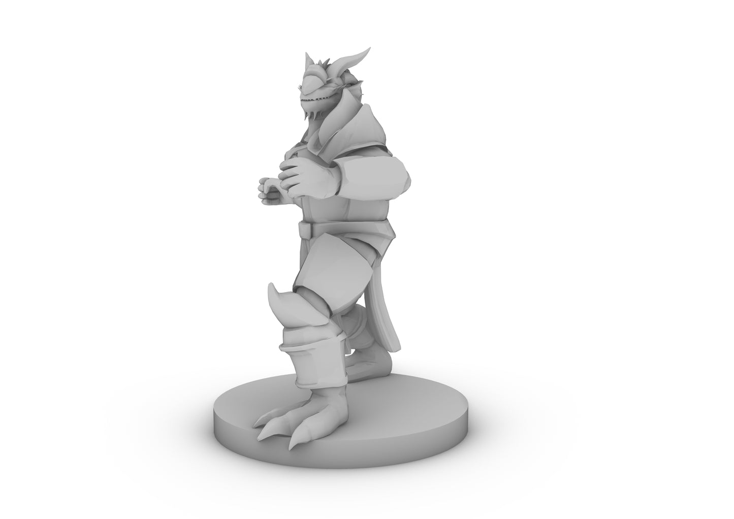 Dragonborn Paladin Body with marker Tabletop DND Gaming Miniature