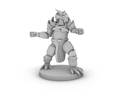 Dragonborn Paladin Body with marker Tabletop DND Gaming Miniature