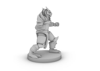 Dragonborn Paladin Body with marker Tabletop DND Gaming Miniature