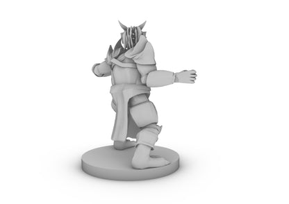 Dragonborn Paladin Body with marker Tabletop DND Gaming Miniature