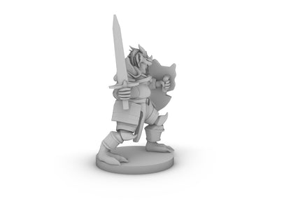 Dragonborn PAladin With a Belly Tabletop DND Gaming Miniature