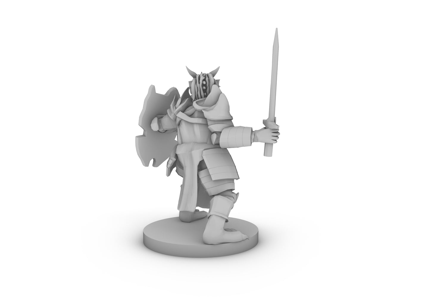 Dragonborn PAladin With a Belly Tabletop DND Gaming Miniature