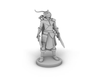 Dragonborn Two Sword Ranger Tabletop DND Gaming Miniature