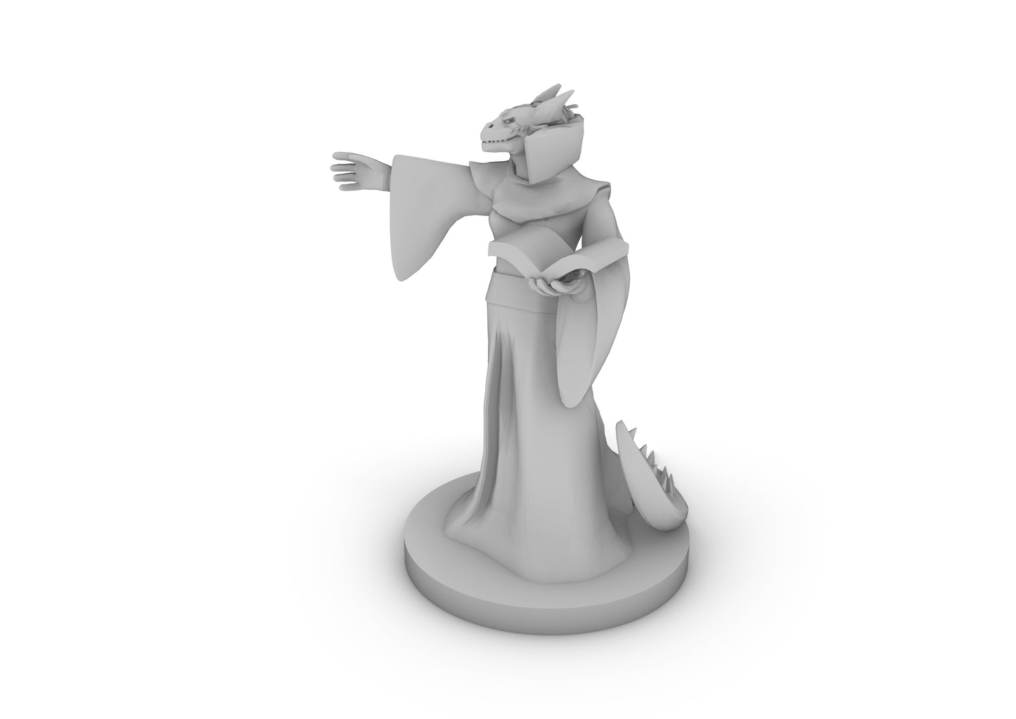 Dragonborn Warlock Tabletop DND Gaming Miniature